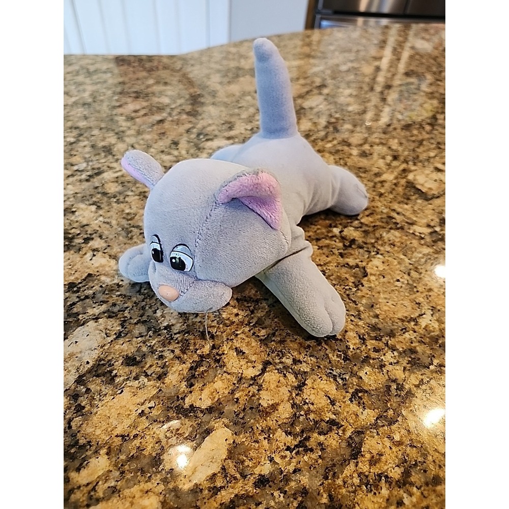 Vintage Tonka Pound Purries Plush Lot Gray Cat Laying Vintage‎